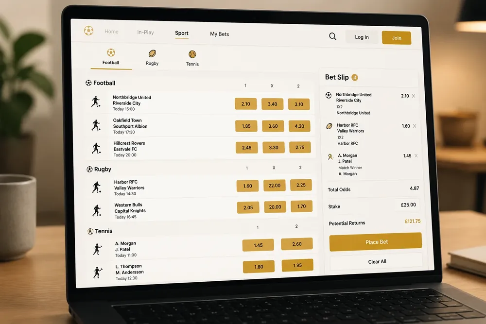 Analysis of Available Sports Betting Markets and Odds Layouts